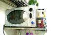好莉仕（HouLySe） 304不锈钢厨房置物架 壁挂式微波炉调料墙上收纳厨具挂架烤箱架子 80CM长度 新款25CM宽 实拍图