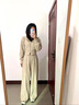 熒蒂（YINGDI）慵懶風(fēng)休閑運(yùn)動套裝女秋冬季2025新款韓版連帽衛(wèi)衣闊腿褲兩件套裝 卡其色 M【建議100-115斤】 曬單實(shí)拍圖