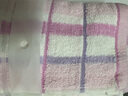 鐘牌414萃眾彩條毛巾 純棉2條裝家用 粉藍簡(jiǎn)約柔軟輕薄面巾1225 【毛巾】藍色+粉色 2條 曬單實(shí)拍圖