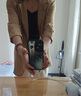 恩若凡真絲夏天小西裝外套西裝薄款女夏季寬松休閑外搭開衫 綠色_中西服 L 曬單實拍圖