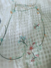 茶·愫【花枝刺繡】puretea茶愫色織格繡花翻領(lǐng)連衣裙女2024年春季新品 米白 M 曬單實(shí)拍圖