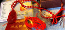 蕓生閣 本命佛八大守護(hù)神紅瑪瑙項(xiàng)鏈吊墜十二生肖屬相飾品禮男女士菩薩 虛空藏菩薩-屬?；?曬單實(shí)拍圖