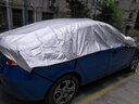 SUV轎車(chē)汽車(chē)遮陽(yáng)傘隔熱清涼傘罩夏季加厚防曬半身車(chē)衣半罩 小半罩材質(zhì)【灰色】 曬單實(shí)拍圖