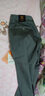 七匹狼休閑褲男春季新款商務(wù)休閑簡(jiǎn)約長(cháng)褲青年中腰直筒褲子 灰綠色 33A 曬單實(shí)拍圖