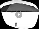 自行車(chē)傘戶(hù)外遮陽(yáng)防曬偏心雨傘兩三輪電動(dòng)單車(chē)電瓶車(chē)傘配支架 雙層黑色黑膠 曬單實(shí)拍圖