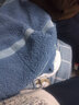 月袖新款仿皮絨羊羔毛外套女秋冬小個子韓版寬松加厚拼接仿皮毛一體 藍(lán)色 L 【建議115-130斤】 曬單實(shí)拍圖
