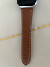 ROMISS適用iwatch蘋(píng)果手表表帶apple watch s11女s10新款iphone高級ultra2/3真皮applewatch手表帶 淺棕色（男女通用款） 44/45/46/Ultra表盤(pán) 曬單實(shí)拍圖