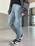 ABLE JEANS【立體錐形褲】基礎(chǔ)經(jīng)典百搭春夏女士通勤牛仔褲顯高顯瘦褲子 黃泥藍(lán) 27 /30 曬單實(shí)拍圖