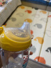 babycare学饮吸管杯杯宝宝水杯重力球防漏水儿童6-12个月婴儿1-3岁 【双杯盖含背带- tritan】莱莎粉 实拍图