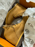 添柏嵐（Timberland）靴子女戶外防水舒適透氣抓地耐穿踢不爛大黃靴8168R 小麥色 6 曬單實(shí)拍圖