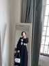 宜惜綺 針織連衣裙女秋冬季新款女士打底毛衣裙中長(cháng)款性感長(cháng)裙內搭裙子 圖片色 S 曬單實(shí)拍圖