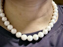 meluxe九紫離火 極光大龍珠淡水珍珠項鏈S925銀圓形全珠鏈 38女神節禮物 【12-14mm】極光微瑕 50cm 曬單實(shí)拍圖
