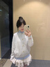 CTOX春秋假兩件外搭針織開衫2024新款韓系超好看毛衣外套女春秋款外穿 【上衣】 M 曬單實拍圖