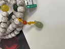 妍韻珠寶精品10x8mm星月菩提子手串綠松石蜜蠟貔貅和田玉碧玉男女佛珠手鏈 曬單實(shí)拍圖