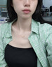 Eoth18K金一路一鹿有你項鏈女生鎖骨鏈彩金鉆石吊墜送女友生日禮物 18K金一路有你鉆石項鏈+證書 曬單實拍圖