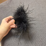 LAST KISS羽毛抓夾女鴕鳥(niǎo)發(fā)夾后腦勺發(fā)飾高級(jí)感夾子2025新款七夕情人節(jié)禮物 黑中號(hào)10CM精致流蘇抓夾 曬單實(shí)拍圖