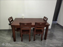 富虎廣東佛山實(shí)木餐桌家用餐桌椅組合長(cháng)方形家用小戶(hù)型餐桌實(shí)木飯桌子 胡桃色【純實(shí)木】 定制聯(lián)系客服 曬單實(shí)拍圖