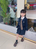 G.DUCKKIDS童裝女童秋裝套裝2024新款兒童西裝jk套裙學(xué)院風(fēng)三件套女孩表演服 西裝三件套+領(lǐng)帶-春秋季 110 適合100-110cm年齡4-5歲 曬單實(shí)拍圖
