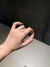 凱勒芙s925純銀戒指足銀指環(huán)女輕奢日韓風(fēng)休閑ins風(fēng)高級感鋯石寶石鑲嵌 銀色 美碼6# 曬單實(shí)拍圖