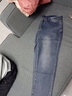 ANDSEEYOU品牌男士牛仔褲夏季薄款彈力黑色牛仔褲男潮牌修身小腳破洞休閑褲 102不破洞中厚長褲 32 曬單實(shí)拍圖