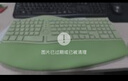 B.O.W航世 K308DL人體工學(xué)三模有線(xiàn)無(wú)線(xiàn)藍牙充電鍵盤(pán) 筆記本ipad平板電腦通用靜音護腕手托鍵盤(pán) 抹茶綠 曬單實(shí)拍圖