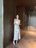 瑜尚臻品新中式粗跟高跟鞋女不累腳國風(fēng)新娘婚鞋金屬方頭一字帶瑪麗珍單鞋 香檳金[5cm] 37 曬單實(shí)拍圖