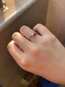 鉆途莫桑鉆戒指一克拉鉆石s925銀微鑲經(jīng)典六爪求婚女戒生日情人節(jié)禮物 一克拉通靈款鉆戒（送證書禮盒） 17號 曬單實拍圖