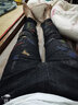 劈靂戰車(chē)新款黑色刺繡男士牛仔褲潮牌彈力韓版潮流百搭男裝褲子修身小腳褲 WWNZ-807黑色 31 曬單實(shí)拍圖