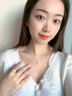 紀思梵鉑金PT950鉆石四葉草項鏈女白金莫桑石項鏈生日送老婆情人節(jié)禮物 鉑金四葉草項鏈(鑲一克拉莫桑石) 默認1 曬單實拍圖