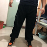 【胖子超大碼230斤男裝】松緊亞麻褲子男夏季胖子大碼蘿卜燈籠褲中國風(fēng)寬松束腳薄款九分褲 K2009黑色 5XL(210-230斤) 曬單實拍圖