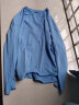 班尼路（Baleno）潮流圆领女长袖t恤休闲运动纯色直筒卫衣 007B蓝色 XL  实拍图