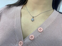 紀思梵輕奢海洋之心鉑金項鏈女時尚珠寶生日送老婆七夕情人節(jié)禮物 海洋之心鉑金項鏈 曬單實拍圖