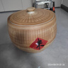 龍斌（longbin）景德鎮(zhèn)陶瓷米缸帶蓋密封缸木紋10/20/50斤家用大容量儲(chǔ)米面桶防蟲 聚寶缸 一米一滿30斤 曬單實(shí)拍圖