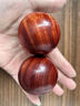 頂妃（DING FEI）非洲小葉紫檀木雕健身球手球球手轉球中老年人禮物古玩工藝送禮品 非洲小葉紫檀5.0cm一對  A26-309 曬單實(shí)拍圖