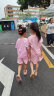 迪士尼（DISNEY）童装儿童女童短袖T恤棉质透气圆领中大童上衣24夏DB321BE26粉130 实拍图