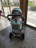 藍色童年（Bluechildhood）嬰兒推車(chē)高景觀(guān)可坐可躺多功能二合一雙向避震新生兒童寶寶手推車(chē) 銀管清新綠 四輪免充 曬單實(shí)拍圖