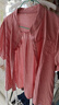 皮爾卡丹（pierre cardin）高端天絲襯衫女短袖夏季2025新款媽媽小衫寬松遮肚子上衣顯瘦韓版 粉色 XL 110-120斤 曬單實(shí)拍圖