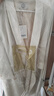 AD秋款高級感緞面連衣裙女新款米色長(cháng)袖西服裙時(shí)尚氣質(zhì)正裝連身裙 米色連衣裙 XL 曬單實(shí)拍圖