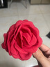 妙奕嘉玫瑰花花朵發(fā)夾紅色頭花頭飾女發(fā)飾抓夾后腦勺高級感海邊氛圍感 正紅玫瑰抓夾 曬單實(shí)拍圖