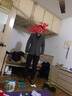 羅蒙 羊毛西服男韓版修身休閑西裝外套男士秋冬季厚款青中年純色商務(wù)輕奢雙面呢單西男裝 卡其 175  曬單實(shí)拍圖
