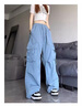 梓洛蘭ZiLuolan多巴胺套裝女松弛感穿搭炸街減齡時(shí)尚工裝褲夏裝防曬襯衫 T恤+藍(lán)格襯衫+藍(lán)工裝褲【三件】 M 建議95-110斤 曬單實(shí)拍圖