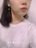 QPQK和田玉耳夾女無(wú)耳洞無(wú)痛2025年新款高級感輕奢金耳飾玉石耳釘流蘇 金色青玉耳夾10MM 曬單實(shí)拍圖