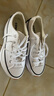 匡威（Converse）RunStarHike 黑白熊貓 高幫厚底增高帆布運(yùn)動(dòng)鞋情侶休閑鞋男女鞋 168817C 白低 37 /4.5 曬單實(shí)拍圖