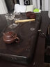 森煜整塊烏檀木茶盤(pán)實(shí)木功夫茶具 家用烏金石茶臺(tái)茶托盤(pán)簡(jiǎn)約排水式 行云流水55*30*4.5 曬單實(shí)拍圖