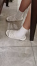 卡普旗鞋底有洞的拖鞋浴室漏眼拖鞋洞洞拖鞋男洗澡防滑漏水鏤空速干室內 白色 38 /39碼 曬單實(shí)拍圖