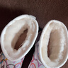 AU&MU澳洲羊毛雪地靴女時(shí)尚炫彩水鉆冬季加絨加厚防滑保暖東北戶(hù)外棉鞋 白色 【羊毛保暖】598 38 U7 曬單實(shí)拍圖