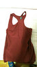 續點(diǎn)工字背心男純棉運動(dòng)健身緊身跨欄夏季健美訓練無(wú)袖馬拉松跑步背心 棗紅色 L (118-130斤左右)修身型 曬單實(shí)拍圖