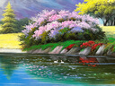 流逝美天鵝湖手繪油畫(huà)美式山水風(fēng)景客廳裝飾畫(huà)沙發(fā)背景墻掛畫(huà)壁畫(huà)大芬村 簡(jiǎn)歐金框 定制尺寸請聯(lián)系客服 曬單實(shí)拍圖