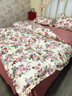 恩興純棉床上四件套全棉韓式公主風(fēng)床品宿舍床單三件套床笠田園花被套 L滿(mǎn)園芳華-荷葉邊【100%新疆全棉】 1.8m床 床單款 四件套-被套200*230cm 曬單實(shí)拍圖