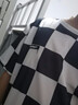 摘星少年衣服男美式hiphop棋盤格t恤男夏季寬松學生半袖情侶裝短袖男2022新款潮 黑色 棋盤 XL 115-140斤 優(yōu)先發(fā)貨 曬單實拍圖